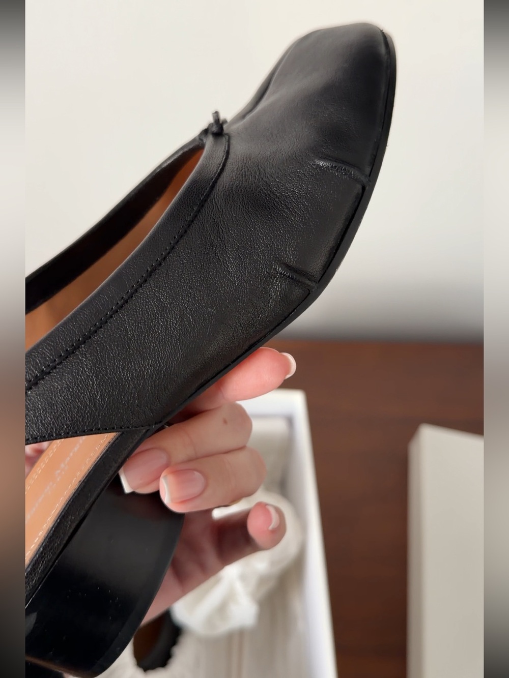 Maison Martin Margiela Black Tabi Split-Toe Ballet Flats - Picture 5 of 7